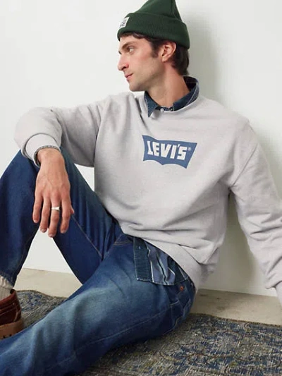 Levi's Graphic Crewneck Sweatshirt In Vintage Indigo
