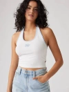 Levi's Graphic Ella Halter Top In Egret