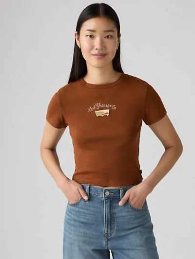 Levi's Graphic Essential Sporty T-shirt In Sorrel Horse