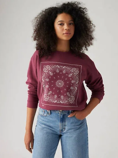 Levi's Graphic Everyday Crewneck Sweatshirt In Emme Patchwork Bandana