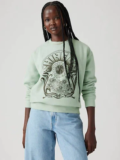 Levi's Graphic Everyday Crewneck Sweatshirt In Silt Green