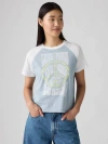 Levi's Graphic Game Day T-shirt In Dusty Blue