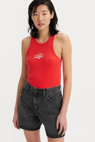 Levi's Graphic Gemini Tank Top In Red