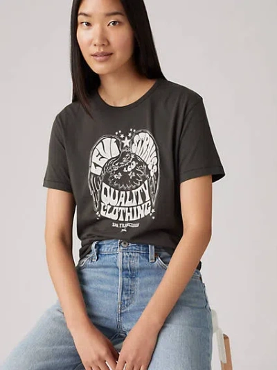 Levi's Graphic Iconic T-shirt In Pirate Black