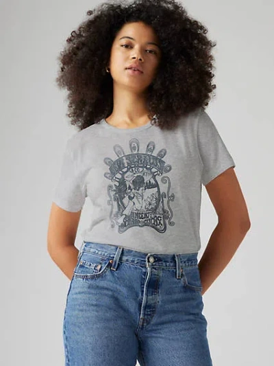 Levi's Graphic Iconic T-shirt In Starstruck Heather Grey