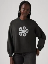 Levi's Graphic Leo Crewneck Sweatshirt In Pirate Black