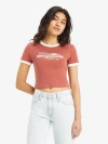 Levi's Graphic Mini Ringer T-shirt In Red