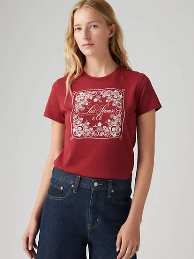 Levi's Graphic Perfect T-shirt In Floral Bandana Print