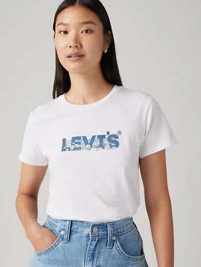 Levi's Graphic Perfect T-shirt In Ocean Scene Hl Logo