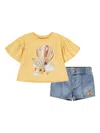Levi's Baby Girls 2-pc. Liv Flutter-sleeve T-shirt & Shorts Set