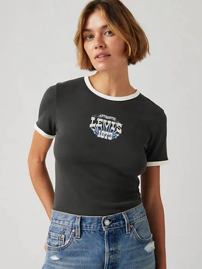 Levi's Graphic Rickie Ringer T-shirt In Rickie  Copper