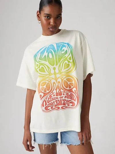 Levi's Graphic Short Stack T-shirt In Love Is A State Of Mind