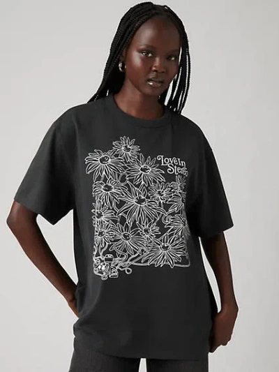 Levi's Graphic Tabor T-shirt In Pirate Black