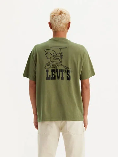Levi's Graphic Vintage Fit T-shirt In Archival Mountaineer Aquifer