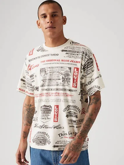 Levi's Vintage Fit Graphic T-shirt In Aop Egret