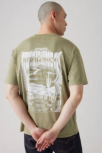 Levi's Graphic Vintage Fit Tee In Green