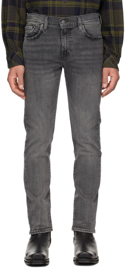 Levi's Gray 502 Taper Jeans In Midnight Trail Adv