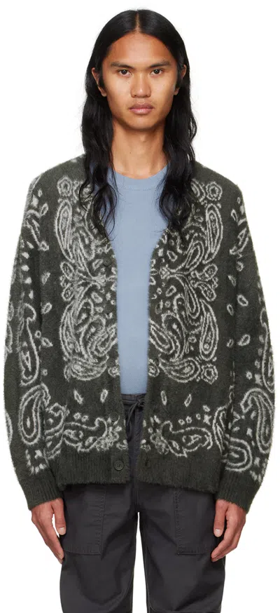 Levi's Gray Lama Cardigan In Pirate Black