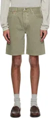 Levi's Green 501 Original Denim Shorts In Green