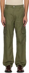 Levi's Green 568 Loose Straight Cargo Pants In Ivy Green