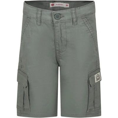Levi's Kids' Green Casual Shorts For Boy