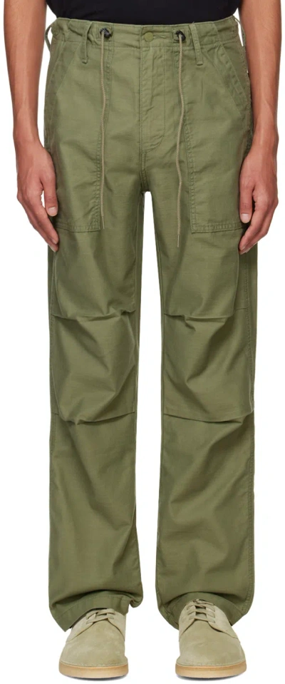 Levi's Green Loose Straight Surplus Trousers In Four Leaf Clover