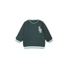 Levi's Green Sweatshirt For Baby Boy With Teddy Bear Print In Green