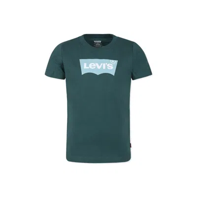 Levi's Kids' Green T-shirt For Boy With Logo