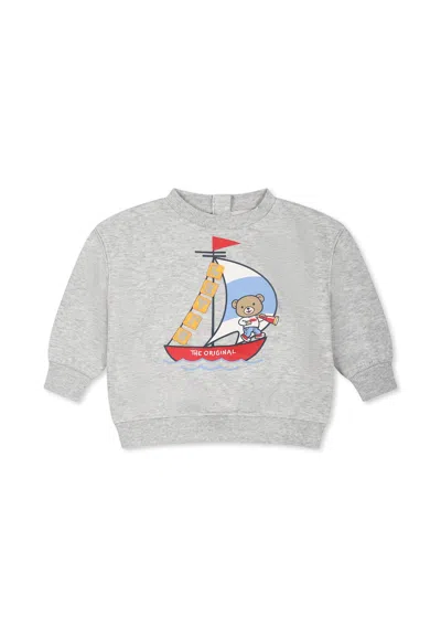 Levi's Grey Sweatshirt For Baby Boy With Bear