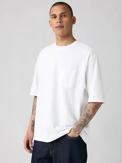 Levi's Half-sleeve Pique T-shirt In White