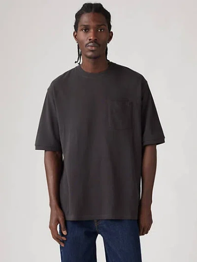 Levi's Half-sleeve Pique T-shirt In Dark Phantom