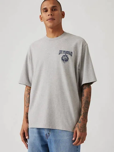 Levi's Half-sleeve T-shirt In Midtone Heather Grey