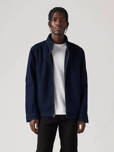 Levi's Harrington Jacket In Dark Wash Denim