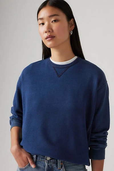 Levi's Heritage Crewneck Sweatshirt In Blue