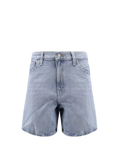 Levi's High Baggy Denim Shorts In Blue