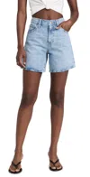 Levi's 501 Mid-thigh High Rise Straight Fit Denim Shorts In Far And Wide