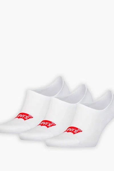 Levi's High Cut Batwing Logo Recycled Cotton Socks 1 Pack Of 3 Pairs In White