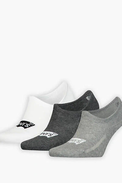 Levi's High Cut Batwing Logo Recycled Cotton Socks 3 Pack In Multi