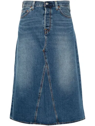 LEVI'S HIGH-RISE A-LINE DECON SKIRT