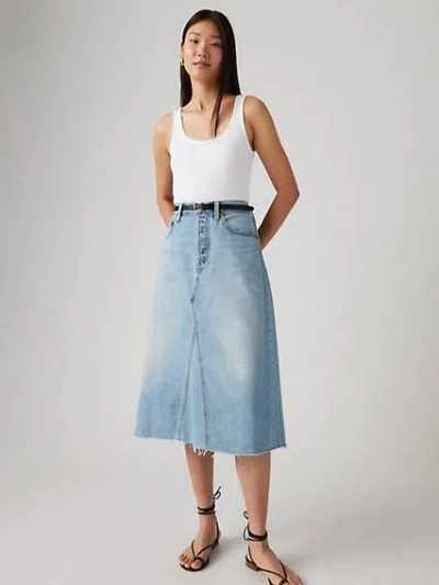 LEVI'S HIGH RISE A LINE DECON SKIRT