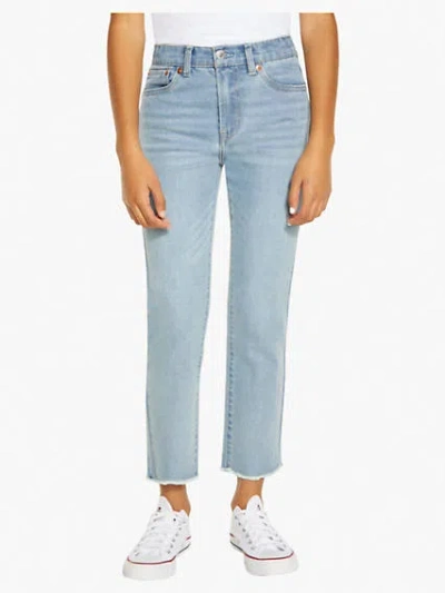 Levi's High Rise Ankle Straight Big Girls Jeans 7-16 8 In Bauhaus Blues
