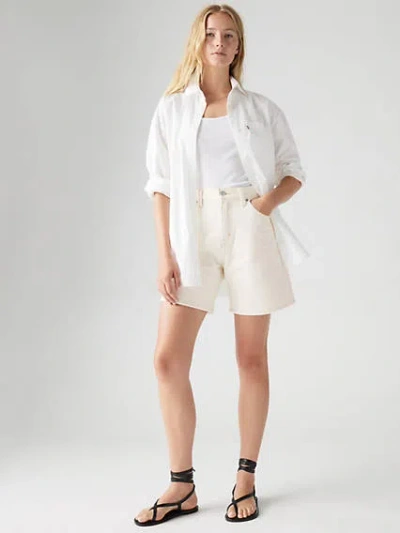 Levi's High Rise Baggy Women's Shorts 29 In Snowing In La