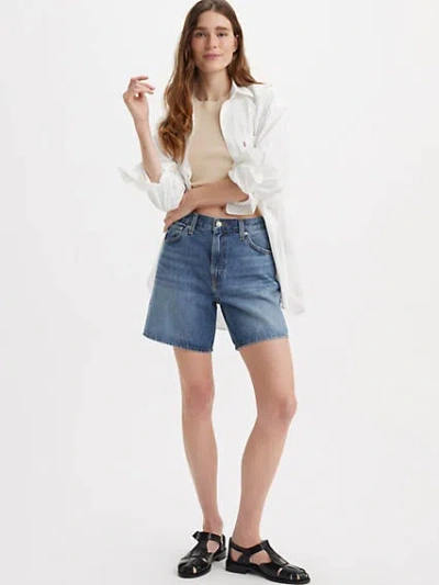 Levi's High Rise Baggy Shorts In Memory Short