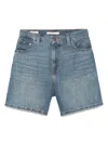 Levi's High-rise Shorts In 蓝色