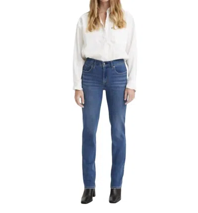 Levi's High-rise Slim Straight In Chelsea Pier In Multi