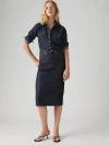 Levi's High Rise Slit Skirt In Summer Soft Rigid