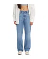 Levi's High-rise Straight-leg Jeans In Blue