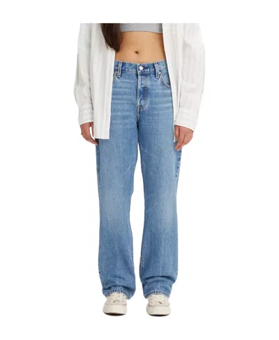 Levi's High-rise Straight-leg Jeans In Blue