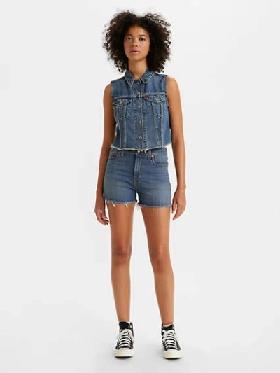 Levi's High Rise Women's Shorts 24 In Second Go