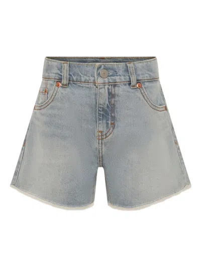 Levi's High-waisted Denim Shorts In Blue